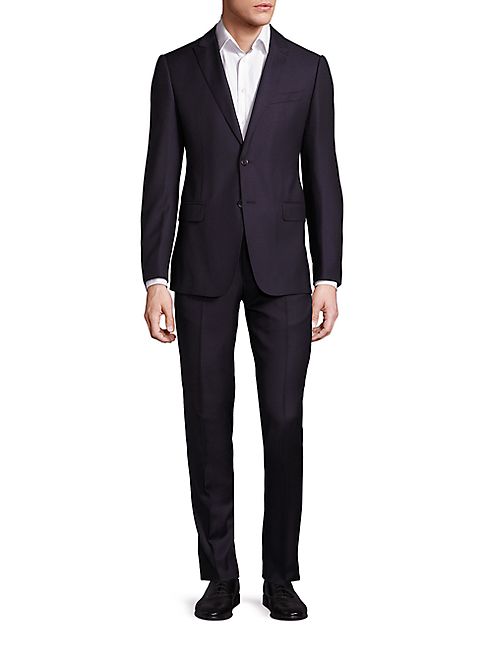 Armani Collezioni - Burgundy Wool Suit