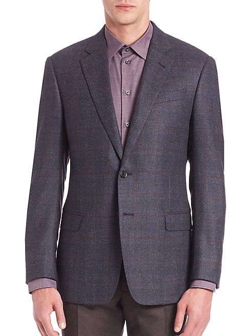 Armani Collezioni - Checkered Wool Jacket