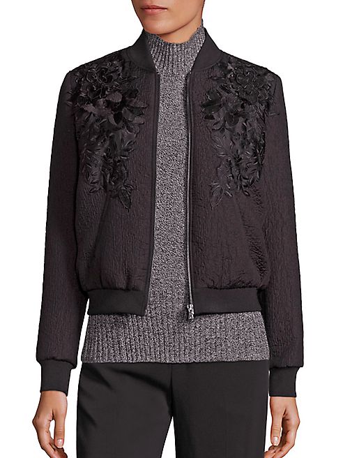 KOBI HALPERIN - Silk Georgette Lined Embroidered Jacket