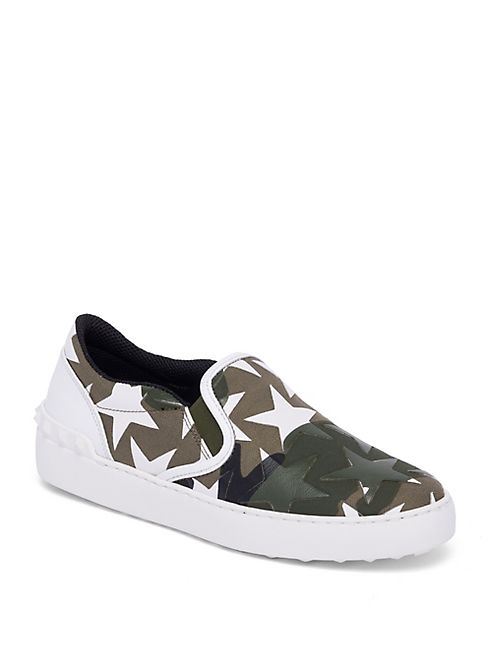 Valentino - Camustars Canvas Slip-On Sneakers