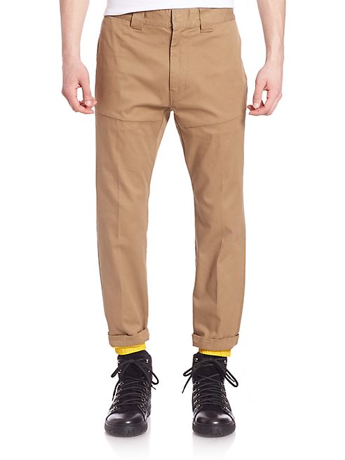 Moncler - Solid Cotton Blend Pants