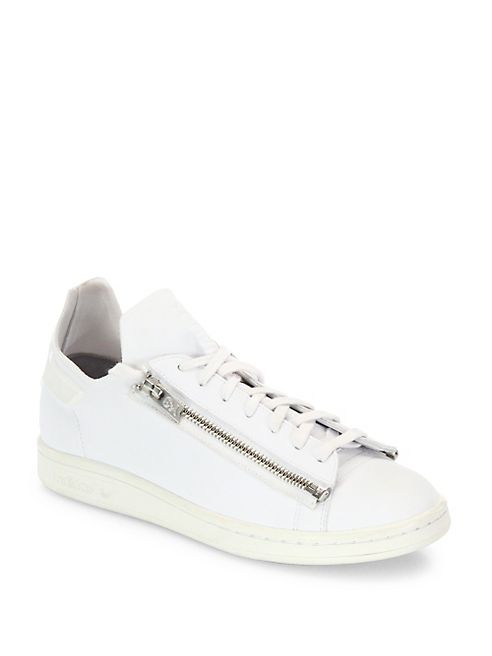 Y-3 - Side Zip Lace-Up Athletic Sneakers