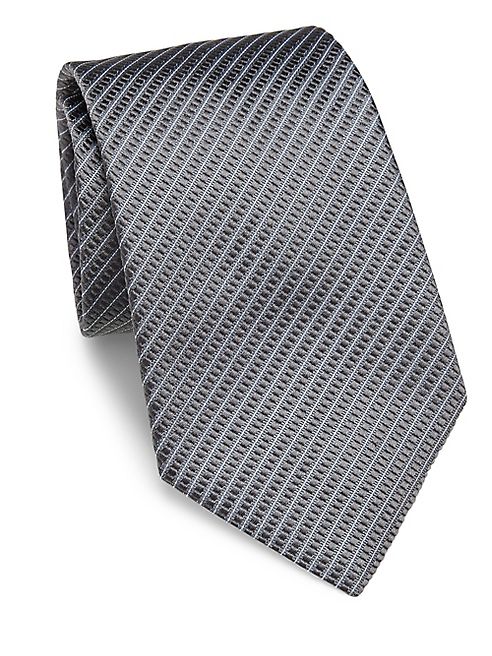 Armani Collezioni - Thin Striped Silk Tie