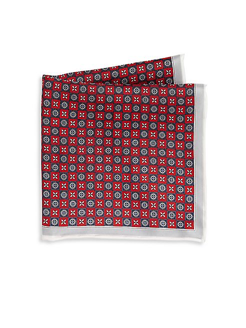 Saks Fifth Avenue Collection - XO Silk Pocket Square