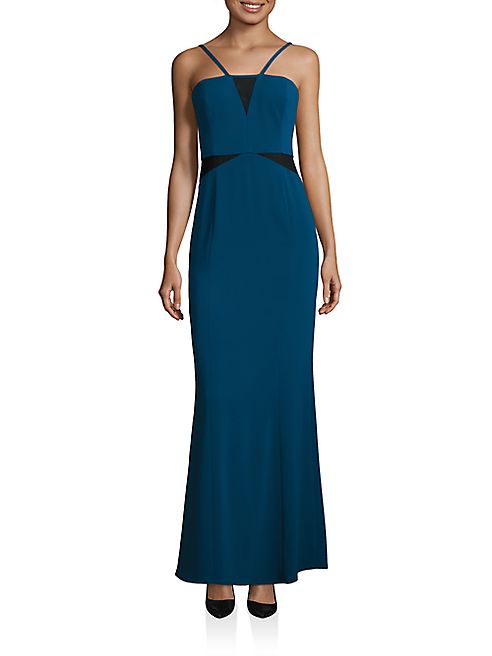 Laundry by Shelli Segal - Mesh Insert Gown