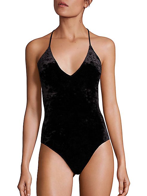 Fleur du Mal - Fleur du Mai Silk Strap Bodysuit