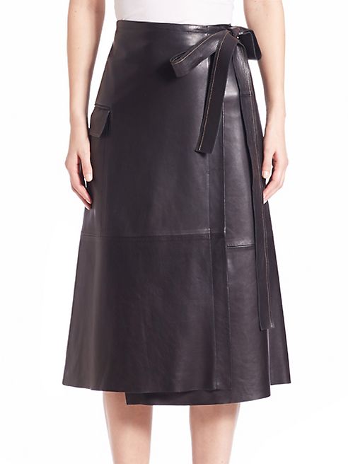 Helmut Lang - Leather Wrap Skirt