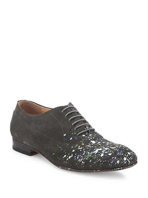 Maison Margiela - Paint Splattered Calf Leather Oxfords