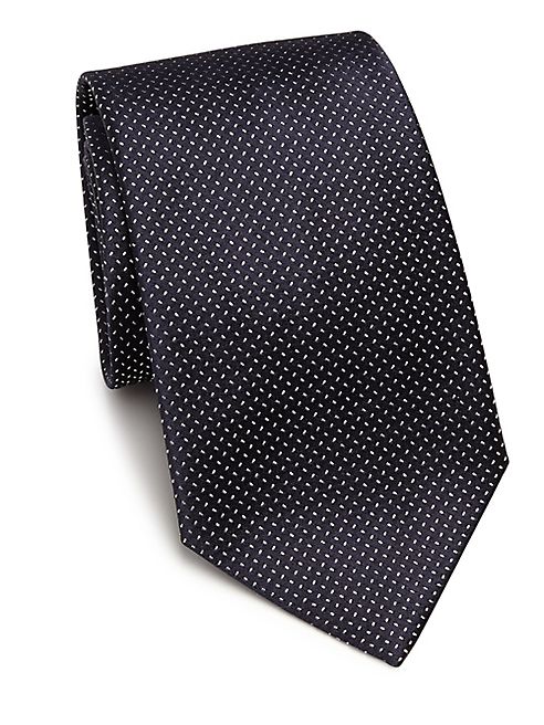 Armani Collezioni - Fleck Print Silk Tie