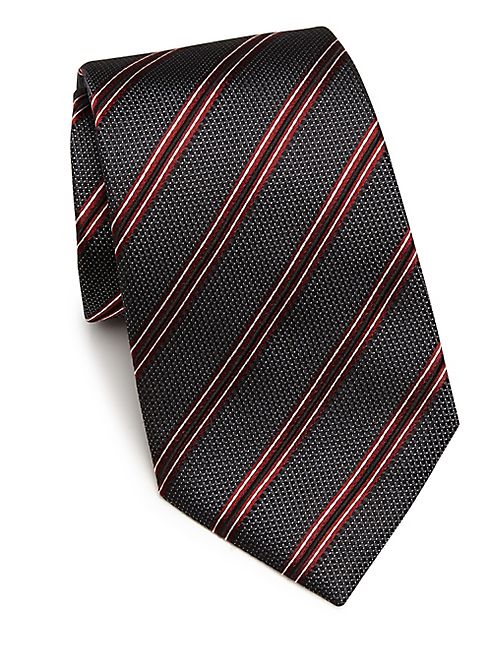 Armani Collezioni - Diagonal Stripe Silk Tie