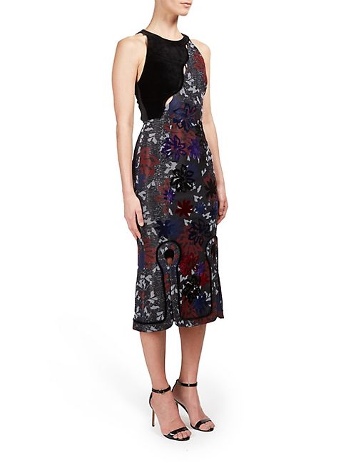 Roland Mouret - Floral Motif Sleeveless Dress