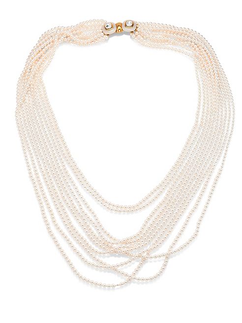 Oscar de la Renta - Multi Strand Faux-Pearl Necklace