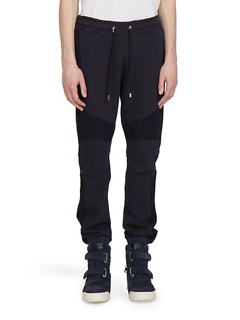 Balmain - Paneled Drawstring Pants