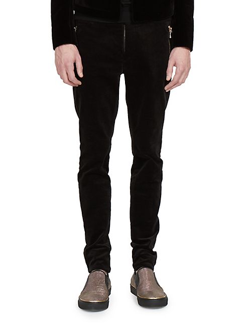 Balmain - Cotton Blend Zipped Pants