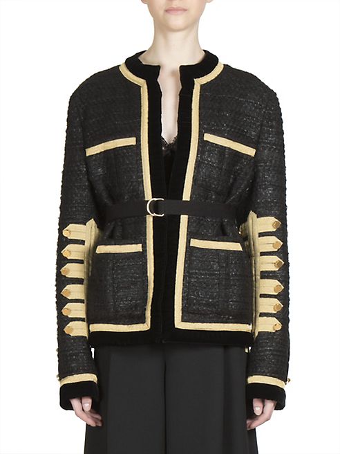 Givenchy - Military Wool Blend Buttoned Jacket