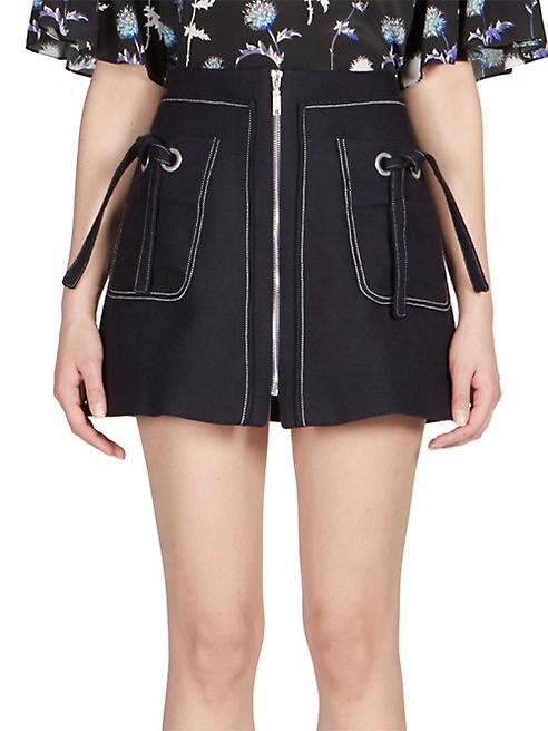 KENZO - Zip-Front Mini Skirt