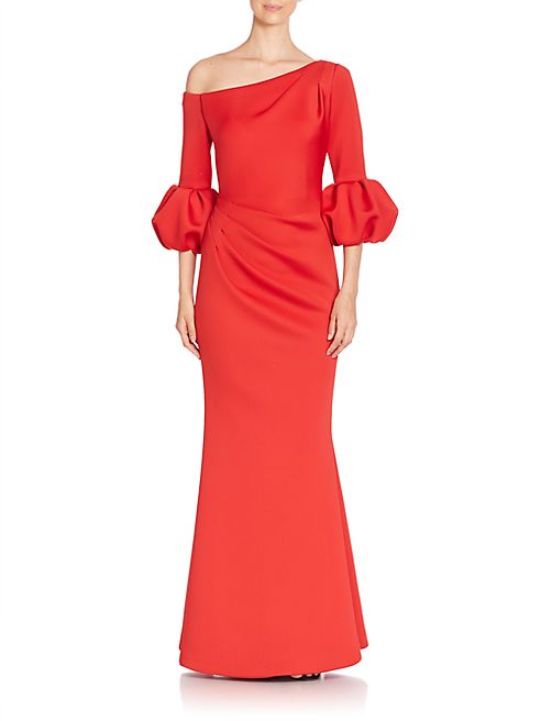 Jovani - Asymmetrical Flared Gown