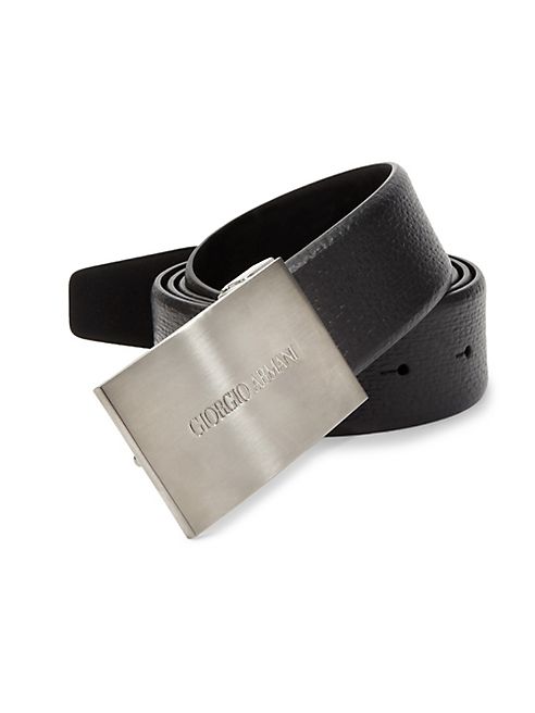 Emporio Armani - Plate Leather Belt