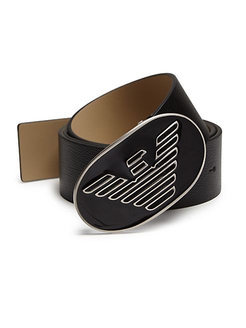 Emporio Armani - Textured Leather Belt