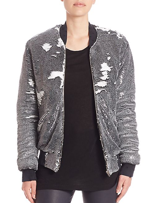 IRO - Amaia Sequin Bomber Jacket