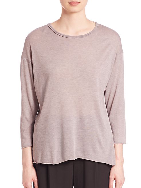 Vince - Raw-Edge Knit Top