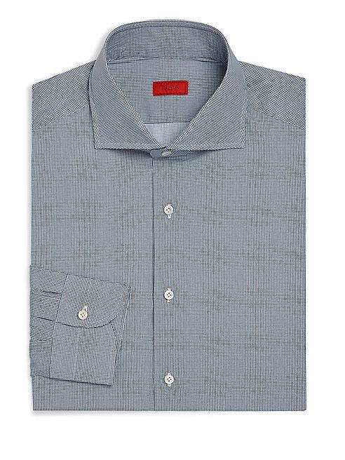 ISAIA - Geometric Printed Dress Shirt