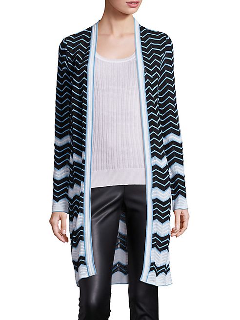 M Missoni - Vanise Zigzag Striped Cardigan