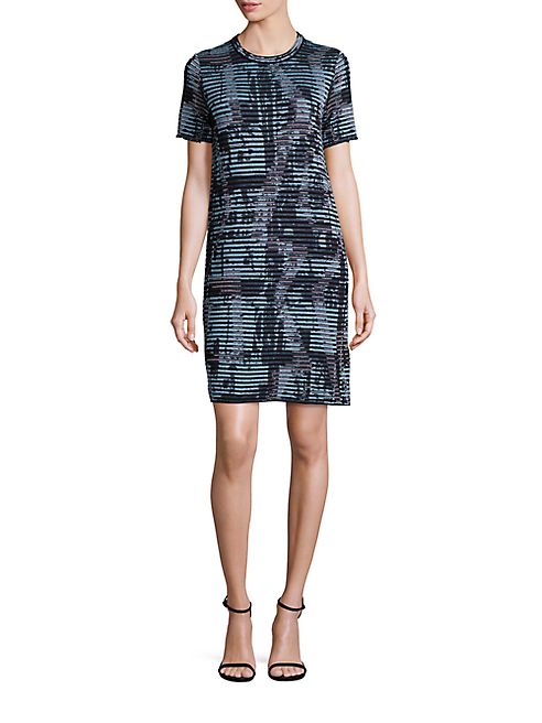 M Missoni - Striped Printed Openwork Dress