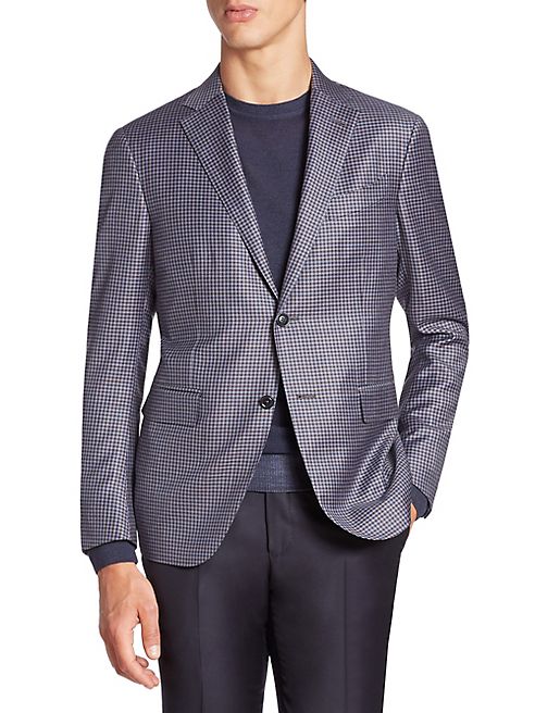 Ermenegildo Zegna - Micro-Checkered Wool Sportcoat