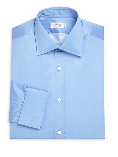 Charvet - Regular-Fit Solid Cotton Dress Shirt