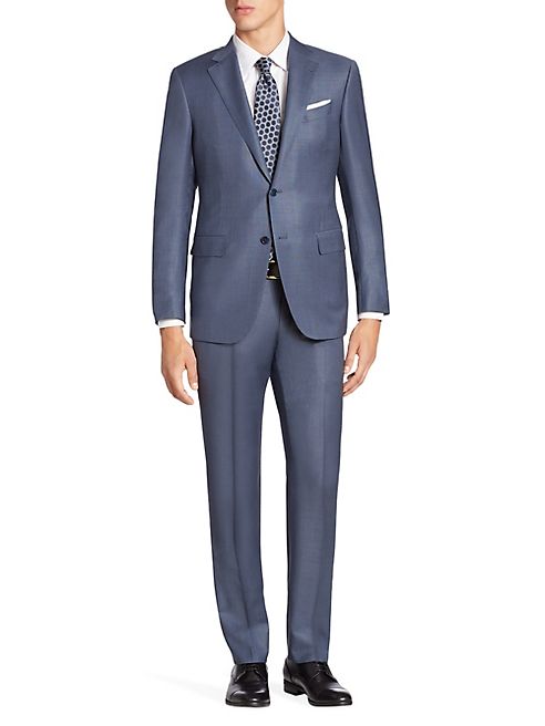 Ermenegildo Zegna - Textured Two-Button Wool Suit