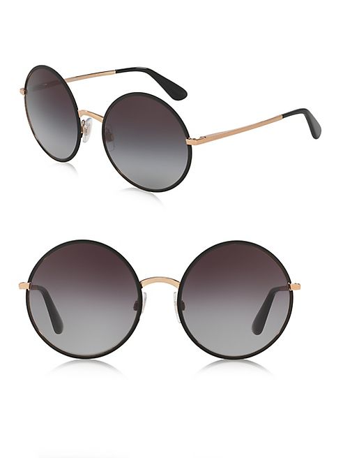 Dolce & Gabbana - 56MM Round Sunglasses