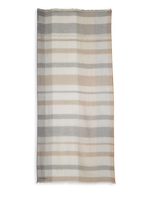 Salvatore Ferragamo - Striped Cashmere Scarf