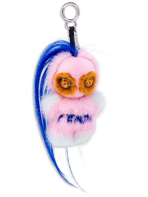 Fendi - Rumi Embellished Fur Charm