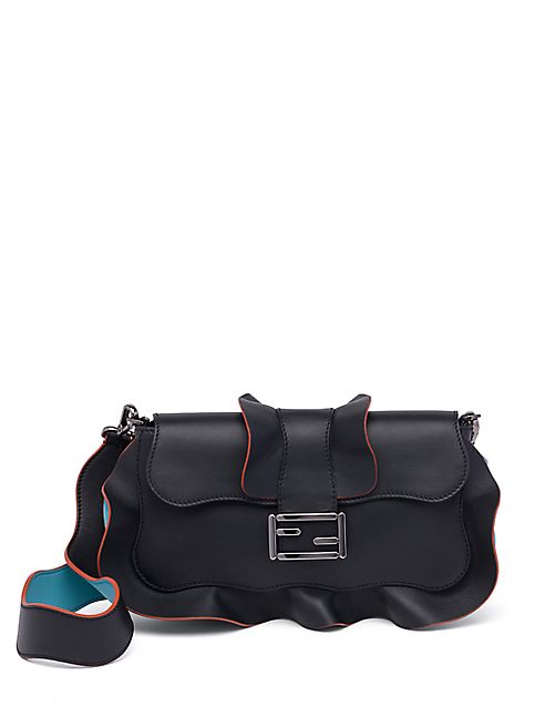 Fendi - Ruffled Leather Satchel