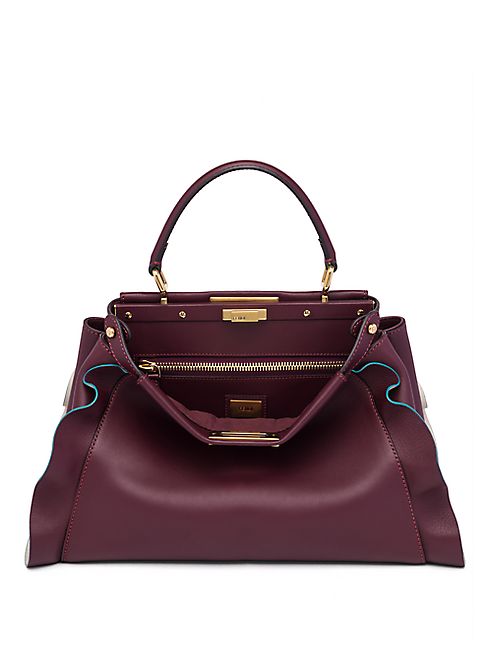 Fendi - Peekaboo Leather Satchel