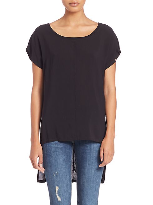 Splendid - Roundneck Short Sleeve Hi-Lo Top