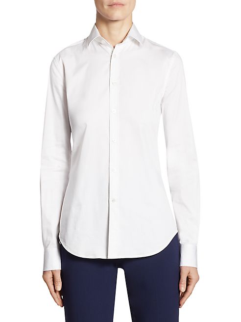 Ralph Lauren Collection - Iconic Charmain Stretch Sateen Shirt