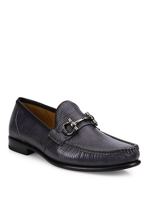 Salvatore Ferragamo - Lizard Leather Loafers