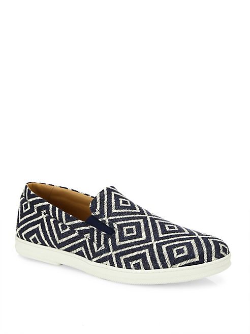 Salvatore Ferragamo - Frisco Chevron Printed Sneakers