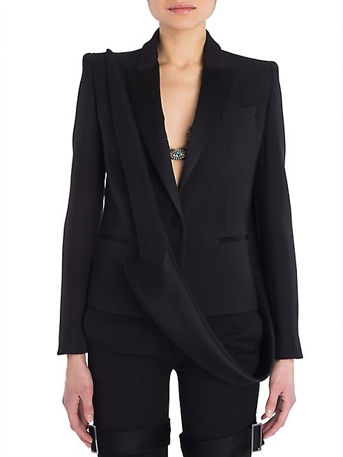 Alexander McQueen - Solid Wool & Silk Blazer