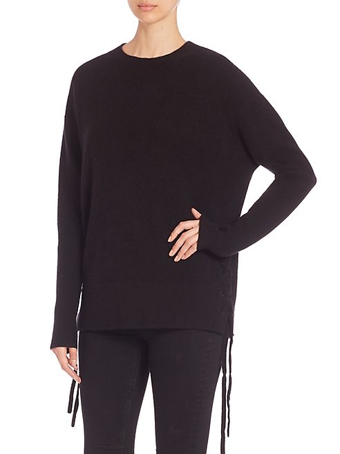 RtA - Arianne Lace-Up Cashmere Knit Sweater