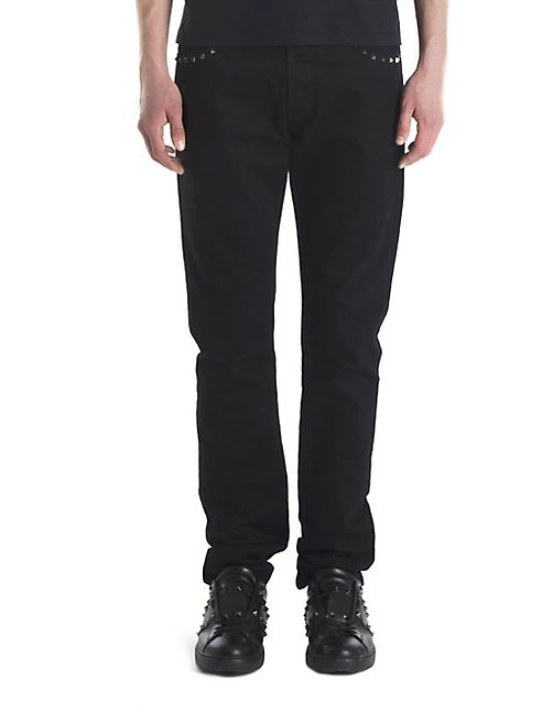 Valentino - Cotton Solid Jeans