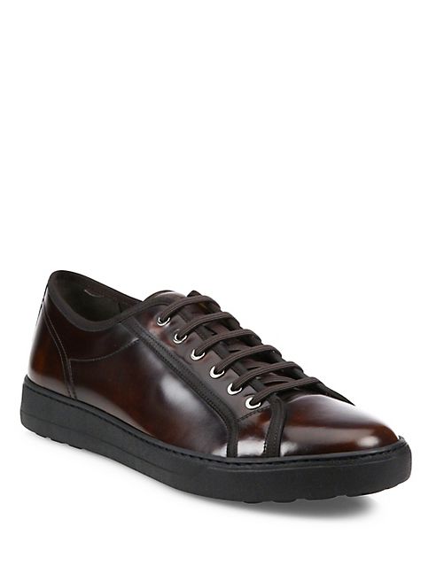 Salvatore Ferragamo - Low-Top Leather Sneakers