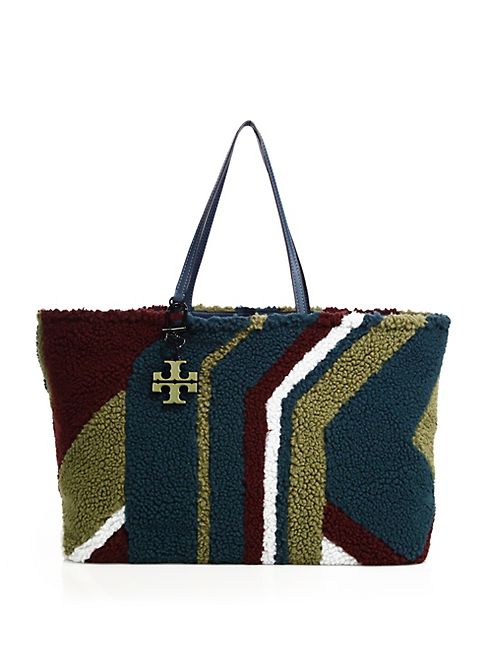 Tory Burch - Britten Wool-Shearling Tote