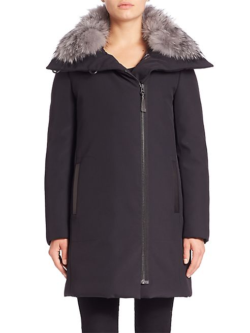 Derek Lam 10 Crosby - Fox Fur-Trim Down Parka