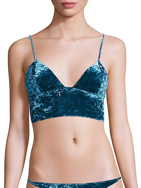 Fleur du Mal - Velvet Longline Bralette