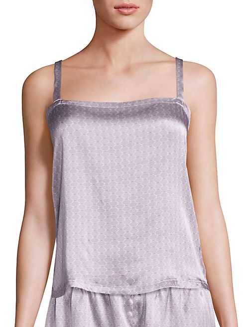 Asceno - Ash Tile Box Silk Camisole