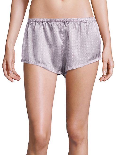 Asceno - Ash Tile Silk Sleep Shorts