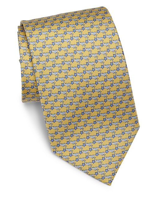 Salvatore Ferragamo - Dolphin & Star Silk Tie